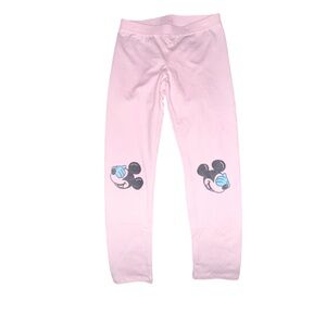 Disney Amazon Essentials Pink Mickey Graphic Leggings XS NEW